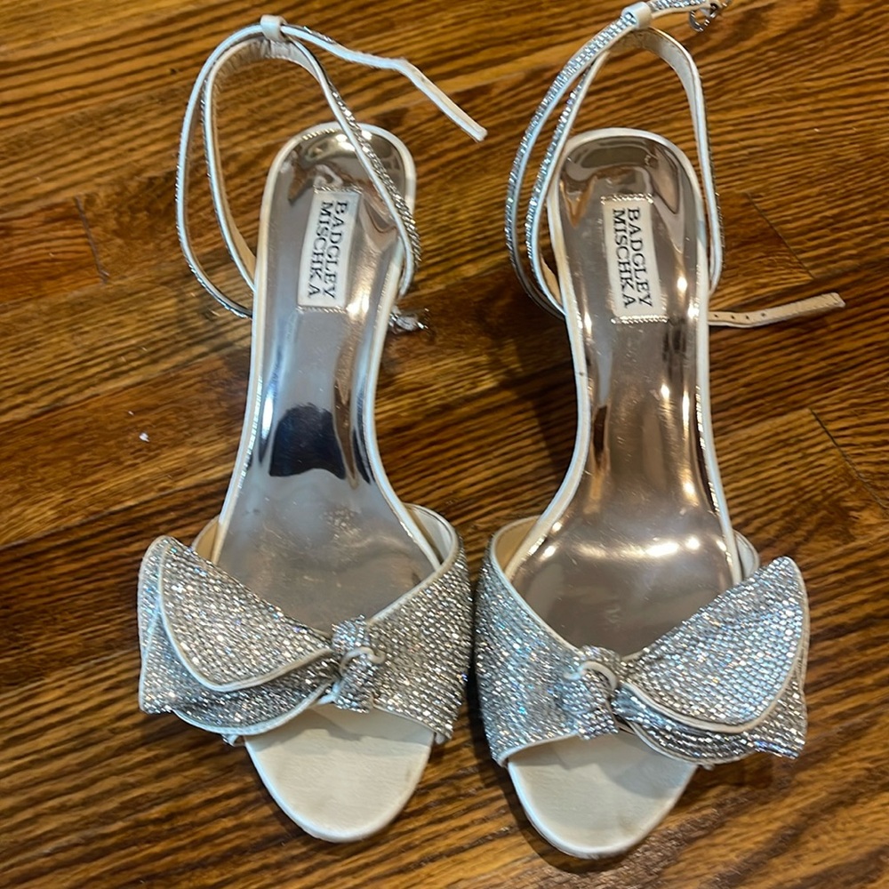 Badgley Mischka shoes worn once.  Size 9